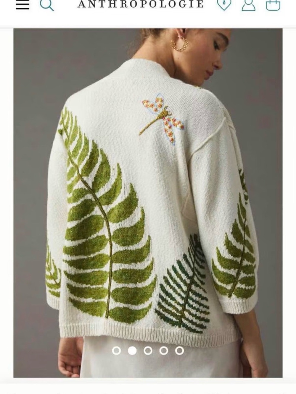 Gorgeous Anthropologie Fern Cardigan in XS/S! 🌿✨ - Picture 7 of 8
